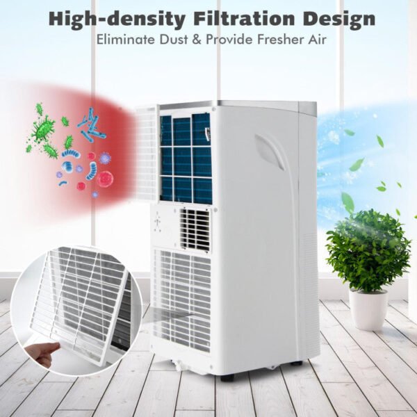 10000BTU_3-in-1_Portable_Air_Conditioner_with_Remote_Control_White-9 10000 BTU(Ashrae) 3-in-1 Portable Air Conditioner with Remote Control