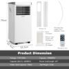 10000BTU_3-in-1_Portable_Air_Conditioner_with_Remote_Control_White_Size-3 10000 BTU(Ashrae) 3-in-1 Portable Air Conditioner with Remote Control