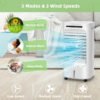 4-in-1 Portable Air Conditioner & Evaporative Air Cooler with Timer and 3 Modes