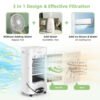 4-in-1 Portable Air Conditioner & Evaporative Air Cooler with Timer and 3 Modes