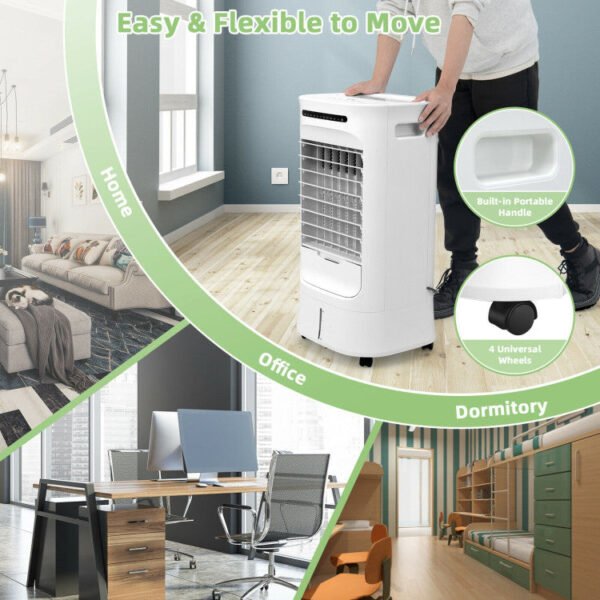 4-in-1 Portable Air Conditioner & Evaporative Air Cooler with Timer and 3 Modes