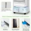 4-in-1 Portable Air Conditioner & Evaporative Air Cooler with Timer and 3 Modes
