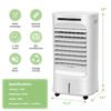4-in-1 Portable Air Conditioner & Evaporative Air Cooler with Timer and 3 Modes