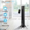 10_473_7 40 Inch Tower Fan with Remote 75˚ Oscillating Fan with 3 Wind Modes and 4 Wind Speeds