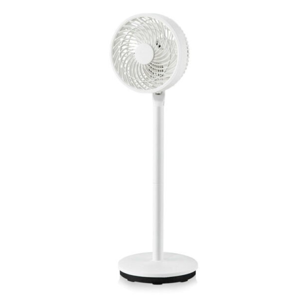 11_410_11 9 Inch Portable Oscillating Pedestal Floor Fan with Adjustable Heights and Speeds