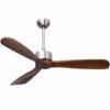 1_277_92 52 Inch Modern Brushed Nickel Finish Ceiling Fan with Remote Control