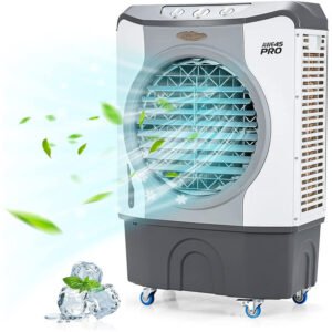1_592_4_78c96315-d88b-4e19-a0df-ea5cb26fa49c 4-in-1 Industrial Evaporative Air Cooler Fan with 12 Gallon Tank and Wheels