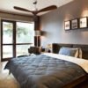 3_257_169 52 Inch Modern Brushed Nickel Finish Ceiling Fan with Remote Control