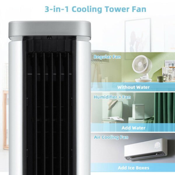 4_654_35 3-In-1 Portable Evaporative Air Cooler with Timer