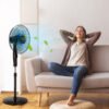 5-1_1_1 16 Inches Adjustable Height Fan with Quiet Oscillating Stand for Home and Office