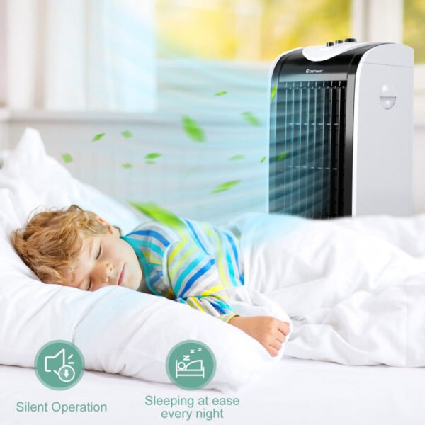5_511_23 3-in-1 Portable Air Conditioner & Evaporative Air Cooler with Filter Knob for Indoor
