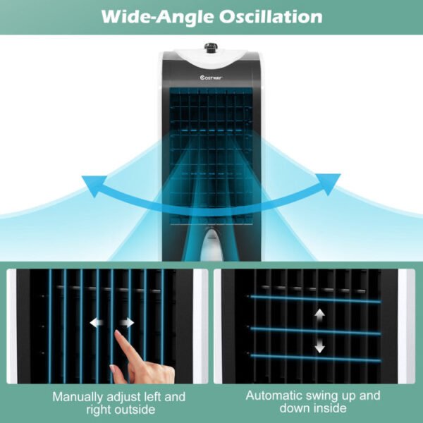 6_517_21 3-in-1 Portable Air Conditioner & Evaporative Air Cooler with Filter Knob for Indoor