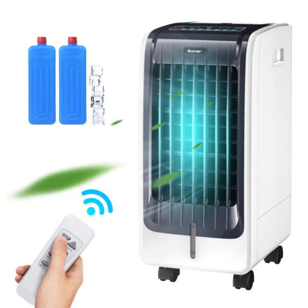 6_621_14 110V Portable Cooling Evaporative Fan with 3-Speed and 8H Timer Function
