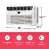 714ohmI-DgL 6,000 BTU Window Air Conditioner with Remote Control, Cools Up to 250 Sq. Ft., Quiet Operation, Eco Mode