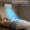 71N0Mi5vzuL 9000 BTU Mini Split AC/Heating System,19 SEER2 110/120V Energy Efficient Ductless Inverter System,Cools Up