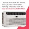 71OsiNehaRL 8,000 BTU Window Air Conditioner with Remote Control, Cools Up to 350 Sq. Ft., Quiet Operation, Eco Mode