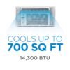 71Q6-wj9EXL Window Air Conditioner 14300 BTU, BD145WT6, White