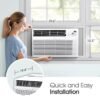 71WI9laOLeL 8,000 Window Air Conditioner, 115V, 350 Sq.Ft. (14' x 25' Room Size), Quiet Operation, Electronic Control with Remote