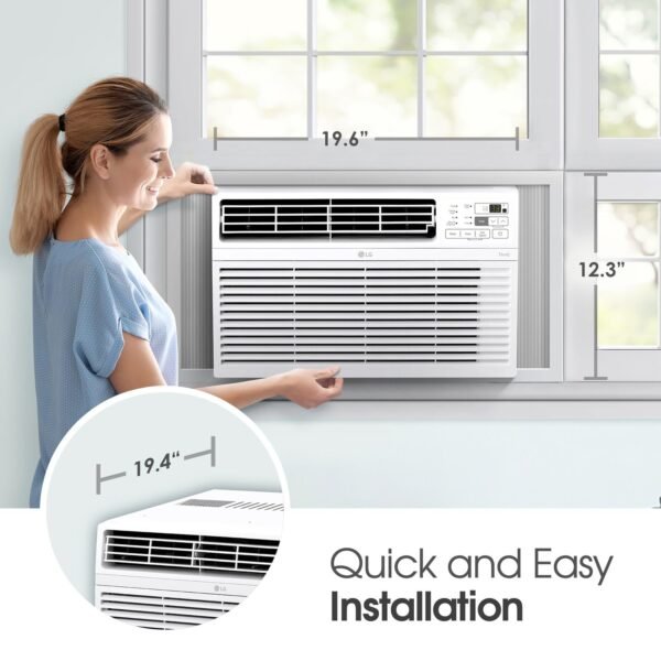 71WI9laOLeL 8,000 Window Air Conditioner, 115V, 350 Sq.Ft. (14' x 25' Room Size), Quiet Operation, Electronic Control with Remote