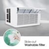 71cTBIY4dZL 8,000 Window Air Conditioner, 115V, 350 Sq.Ft. (14' x 25' Room Size), Quiet Operation, Electronic Control with Remote