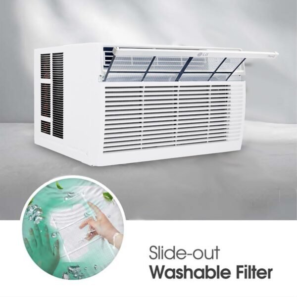 71cTBIY4dZL 8,000 Window Air Conditioner, 115V, 350 Sq.Ft. (14' x 25' Room Size), Quiet Operation, Electronic Control with Remote