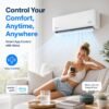 71i7msBU-wL LETO Mini Split Air Conditioner, Heat Pump, White, 24000 BTU