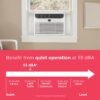 71jrJrULqBL 12,000 BTU Window Air Conditioner with Remote Control, Cools Up to 550 Sq. Ft., Quiet Operation, Eco Mode