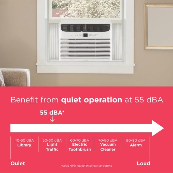 71jrJrULqBL 12,000 BTU Window Air Conditioner with Remote Control, Cools Up to 550 Sq. Ft., Quiet Operation, Eco Mode