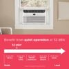 71rQVSJHPEL 6,000 BTU Window Air Conditioner with Remote Control, Cools Up to 250 Sq. Ft., Quiet Operation, Eco Mode
