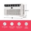 71uyy_9ghiL 8,000 BTU Window Air Conditioner with Remote Control, Cools Up to 350 Sq. Ft., Quiet Operation, Eco Mode