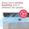 71z9vO1tjmL 6,000 BTU Window Air Conditioner with Remote Control, Cools Up to 250 Sq. Ft., Quiet Operation, Eco Mode