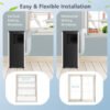 8000_BTU_Portable_Air_Conditioner_Black_and_White_47-10 10000 BTU(Ashrae) Portable Air Conditioner Cools 350 Sq.Ft with Dehumidifier