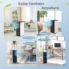 8000_BTU_Portable_Air_Conditioner_Black_and_White_47-11 10000 BTU(Ashrae) Portable Air Conditioner Cools 350 Sq.Ft with Dehumidifier