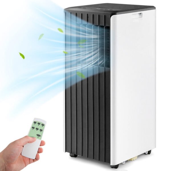 8000_BTU_Portable_Air_Conditioner_Black_and_White_47-2 10000 BTU(Ashrae) Portable Air Conditioner Cools 350 Sq.Ft with Dehumidifier