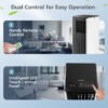 8000_BTU_Portable_Air_Conditioner_Black_and_White_47-7 10000 BTU(Ashrae) Portable Air Conditioner Cools 350 Sq.Ft with Dehumidifier
