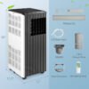 8000_BTU_Portable_Air_Conditioner_Black_and_White_47_size-3 10000 BTU(Ashrae) Portable Air Conditioner Cools 350 Sq.Ft with Dehumidifier