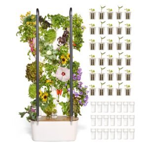 81-Iyqdv5LL Home 4 Vertical Hydroponics Growing System Kit - 30 Plants