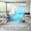 813qdB9p00L 9000 BTU Mini Split AC/Heating System,19 SEER2 110/120V Energy Efficient Ductless Inverter System,Cools Up