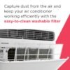 81Fw22apPIL 10,000 BTU Smart Window Air Conditioner with Wi-Fi, Cools Up to 450 Sq. Ft., Remote Control, Quiet Operation