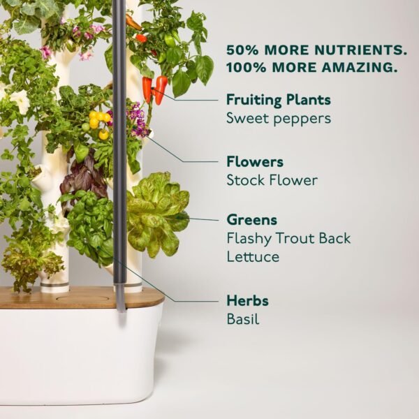 81GGdRRrtnL Home 4 Vertical Hydroponics Growing System Kit - 30 Plants
