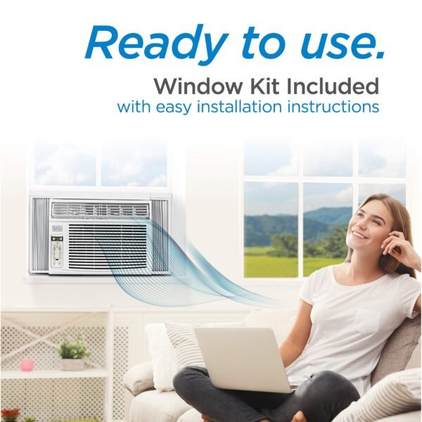 81XNOOlrcHL Window Air Conditioner 14300 BTU, BD145WT6, White