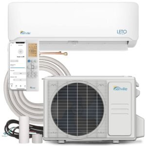 81YIbtYjm1L LETO Mini Split Air Conditioner, Heat Pump, White, 24000 BTU