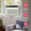 81YtN7_dgmL 10,000 BTU Smart Window Air Conditioner with Wi-Fi, Cools Up to 450 Sq. Ft., Remote Control, Quiet Operation