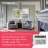 81d1MZ6BR-L 10,000 BTU Smart Window Air Conditioner with Wi-Fi, Cools Up to 450 Sq. Ft., Remote Control, Quiet Operation