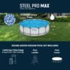 81e3rKBMYPL Steel Pro MAX 20 Foot x 52 Inch Round Above Ground Swimming Pool Set Outdoor Metal Frame Family Pool with Filter Pump