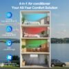 81qNZ50F_zL 9000 BTU Mini Split AC/Heating System,19 SEER2 110/120V Energy Efficient Ductless Inverter System,Cools Up