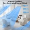 81wd6o_L4rL 9000 BTU Mini Split AC/Heating System,19 SEER2 110/120V Energy Efficient Ductless Inverter System,Cools Up