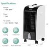 8_463_20 3-in-1 Portable Air Conditioner & Evaporative Air Cooler with Filter Knob for Indoor