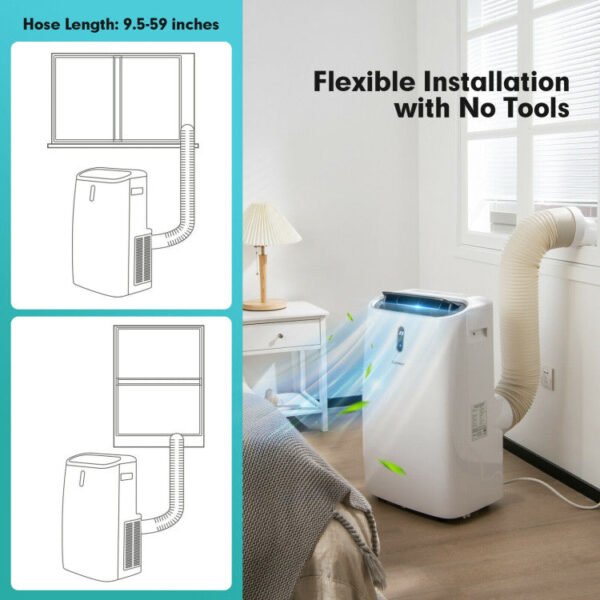 8_587_5 12000 BTU(Ashrae) Portable Air Conditioner with Smart App Control