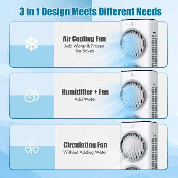 8_594_20 3-in-1 Evaporative Air Cooler with 9H Timer Remote